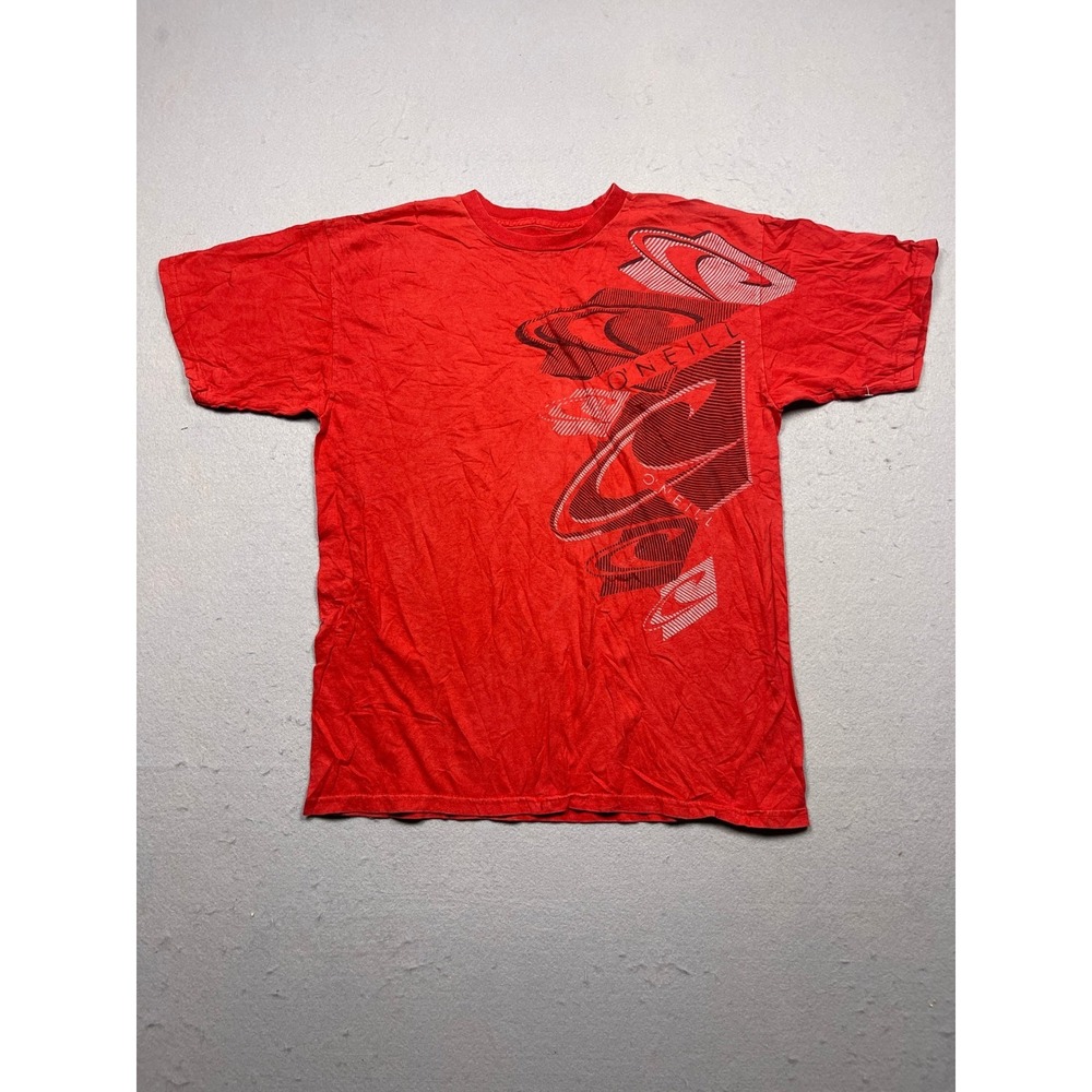 O'Neill Classic Graphic T-Shirt Mens Medium Red 100% Cotton Excellent‎